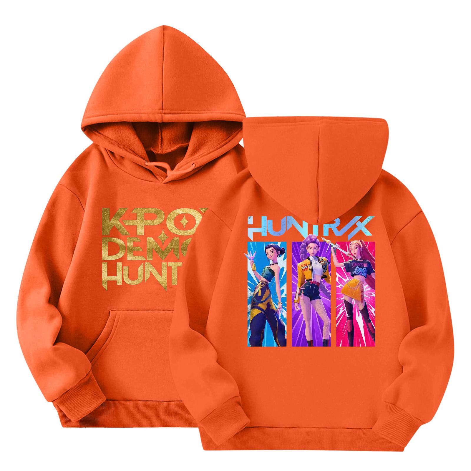 

Детская мода Легкий пуловер с длинным рукавом с карманами Толстовка с принтом 100 шафрановый