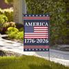 America 250th Birthday Garden Flag 12x18 1776 2026 America 250 Years Anniversary Yard Sign God Bless Usa Patriot House Flag No Flagstand