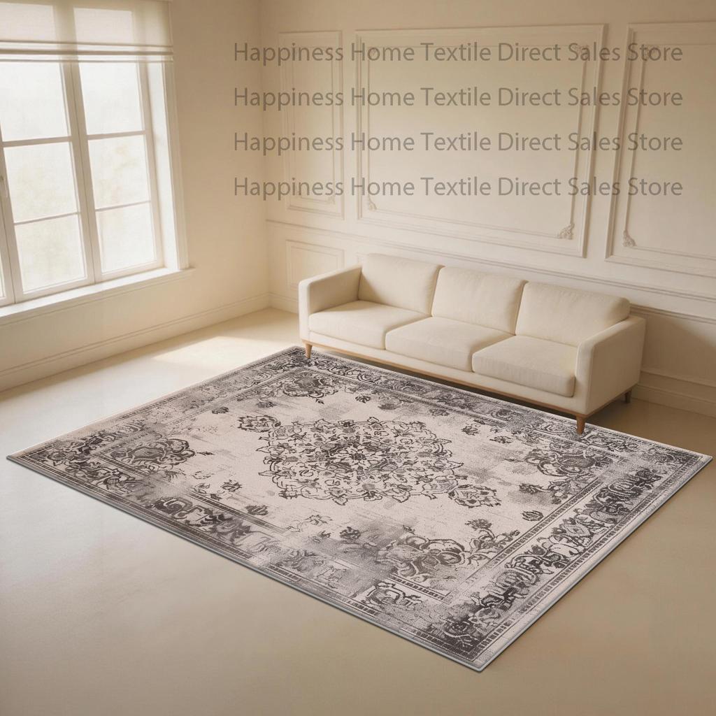 Persian Retro Geometric Large Living Room Carpet Washable Non-slip Decoration Home Kitchen Rug Soft Fluffy Bedroom Floor Mats