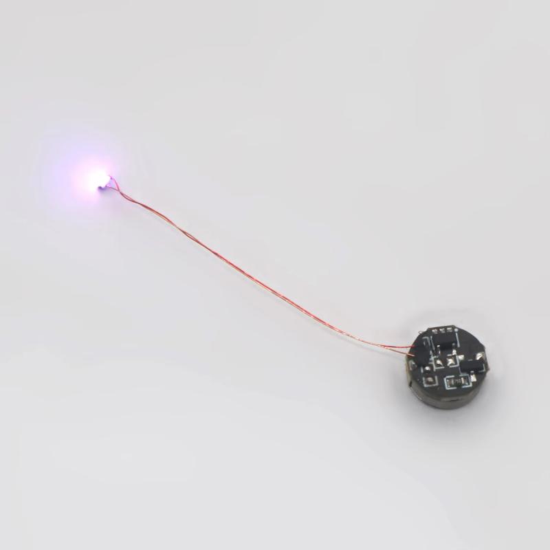 1 Piece Wired Led Magnetron Light Model With Battery Magnetic Control Lamp Diy Car Toys Lighting Making Diorama Materials Parts