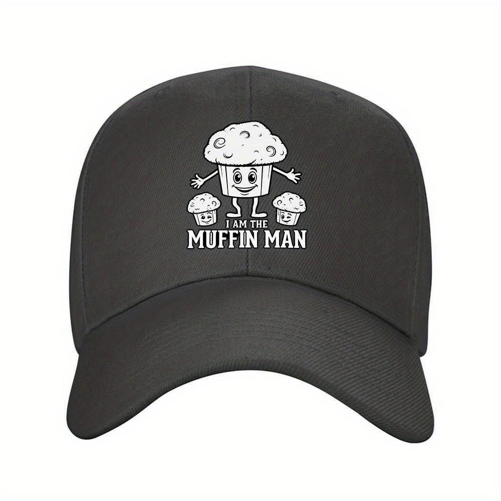 Muffin Unisex Cartoon Baseball Cap Funny Food Graphic Adjustable Unisex Outdoor Hat