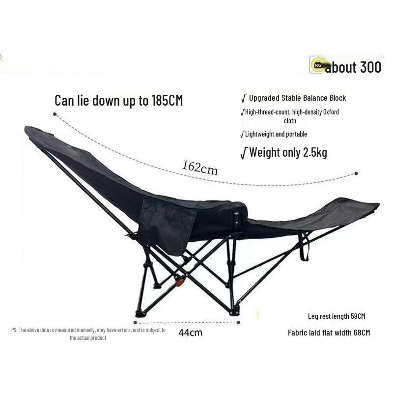Adjustable Padded Moon Chair: Office & Camping Recliner for Sitting or Sleeping