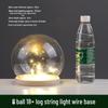 LED Sea Urchin Night Light with Preserved Flower in Glass Cover