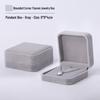 Pink Velvet Jewelry Box with Rounded Corners for Earrings, Bracelets, Rings, and Gifts