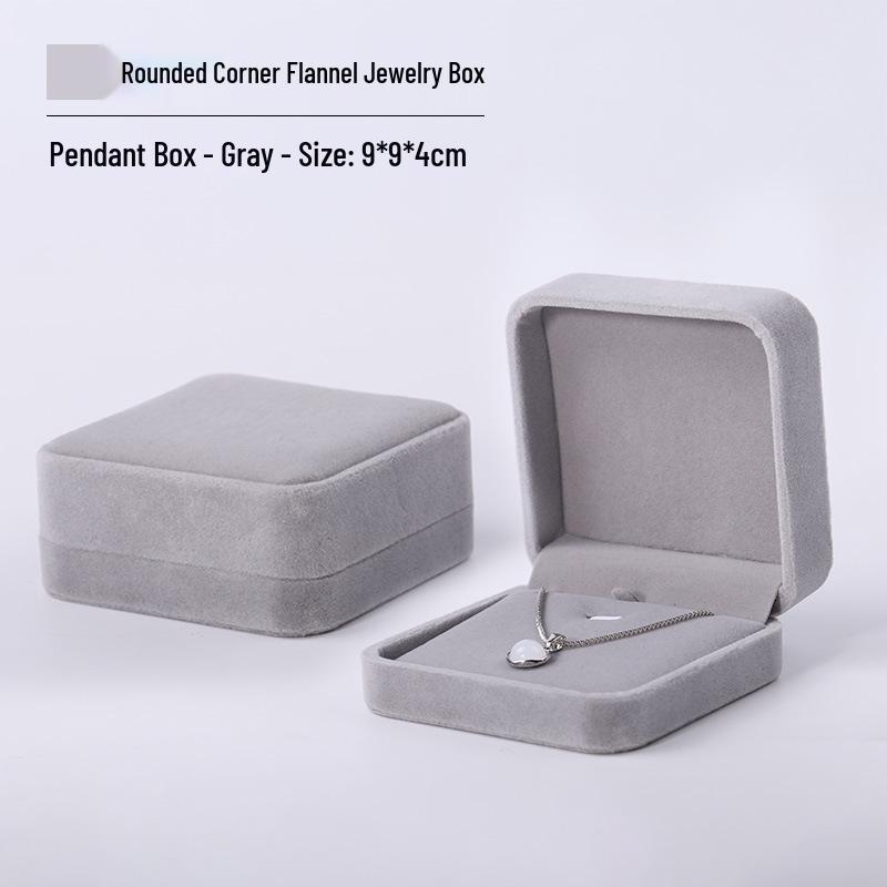 Pink Velvet Jewelry Box with Rounded Corners for Earrings, Bracelets, Rings, and Gifts