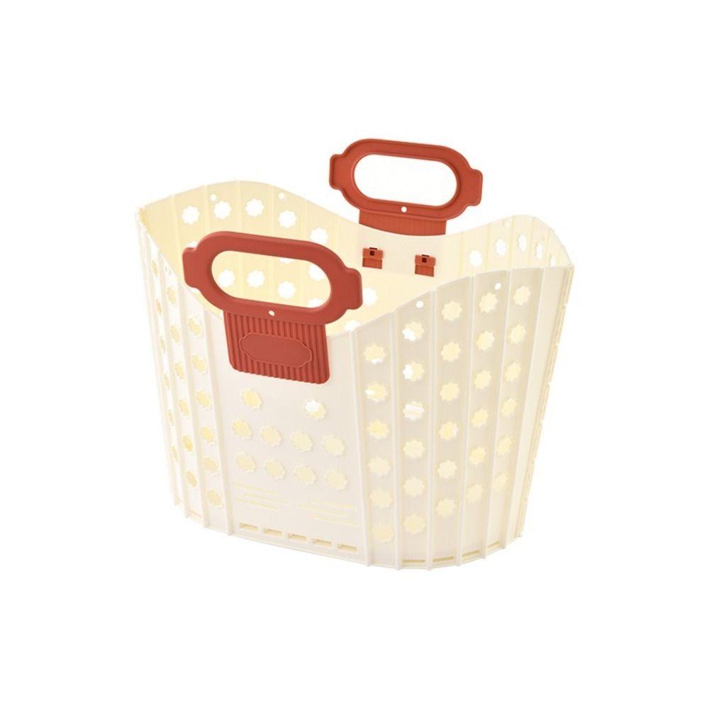 Plastic Dirty Clothes Basket Folding Wall-mounted Laundry Basket Hand-held Durable Portable Laundry Basket Bathroom Storage