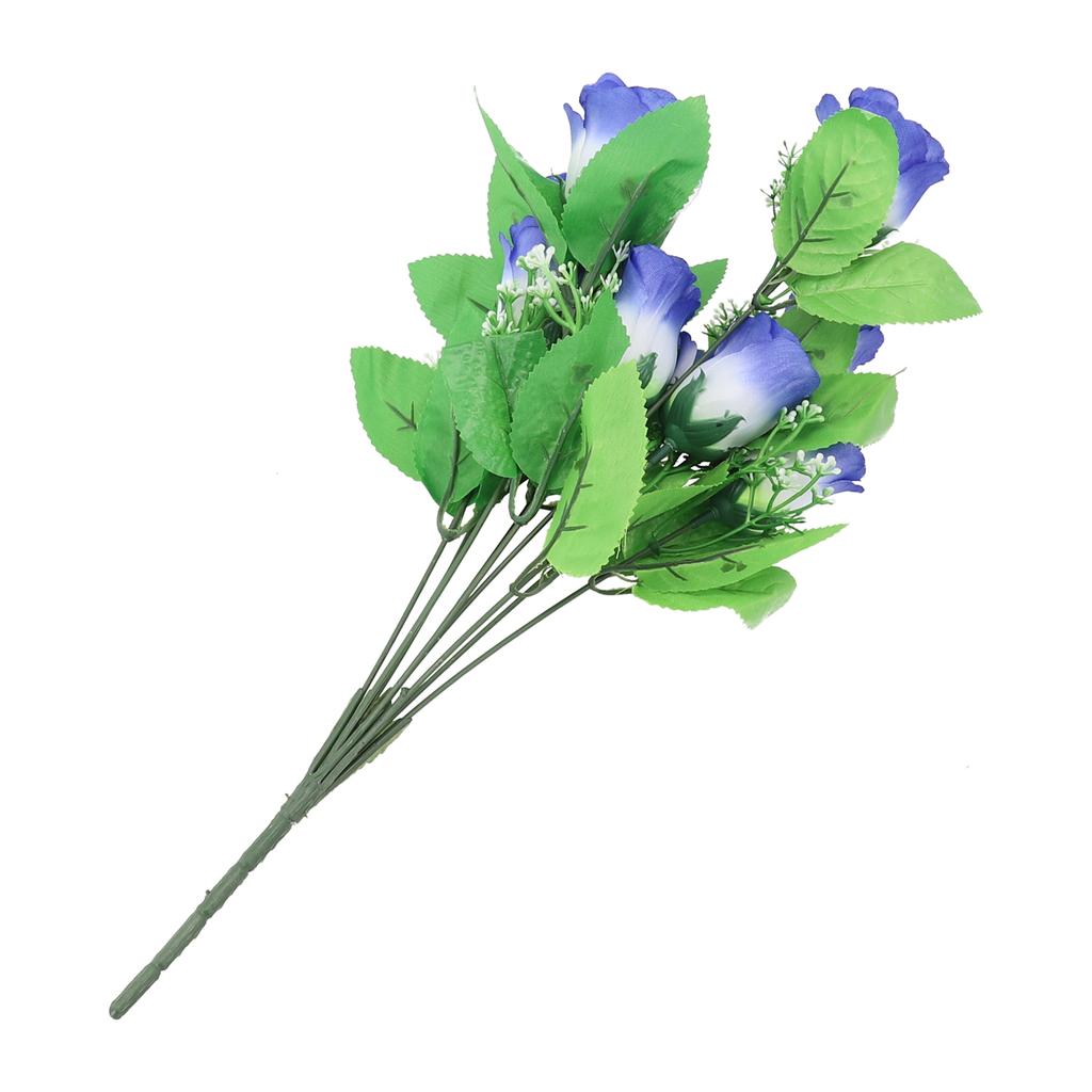 Simulated Flower Fake Flowers Sunset Red Yellow Rose Red Blue Milk White Plastic Simulated Silk Plastic Flower