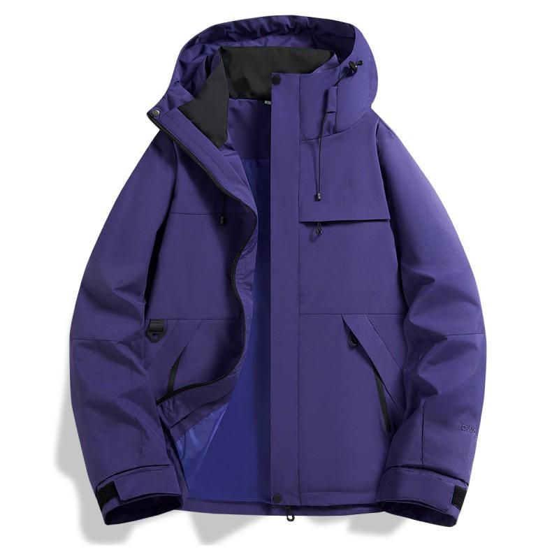 Unisex wodoodporna wiatroszczelna kurtka trekkingowa z kapturem, outdoor, kemping, trekking, wspinaczka, sezon jesienny