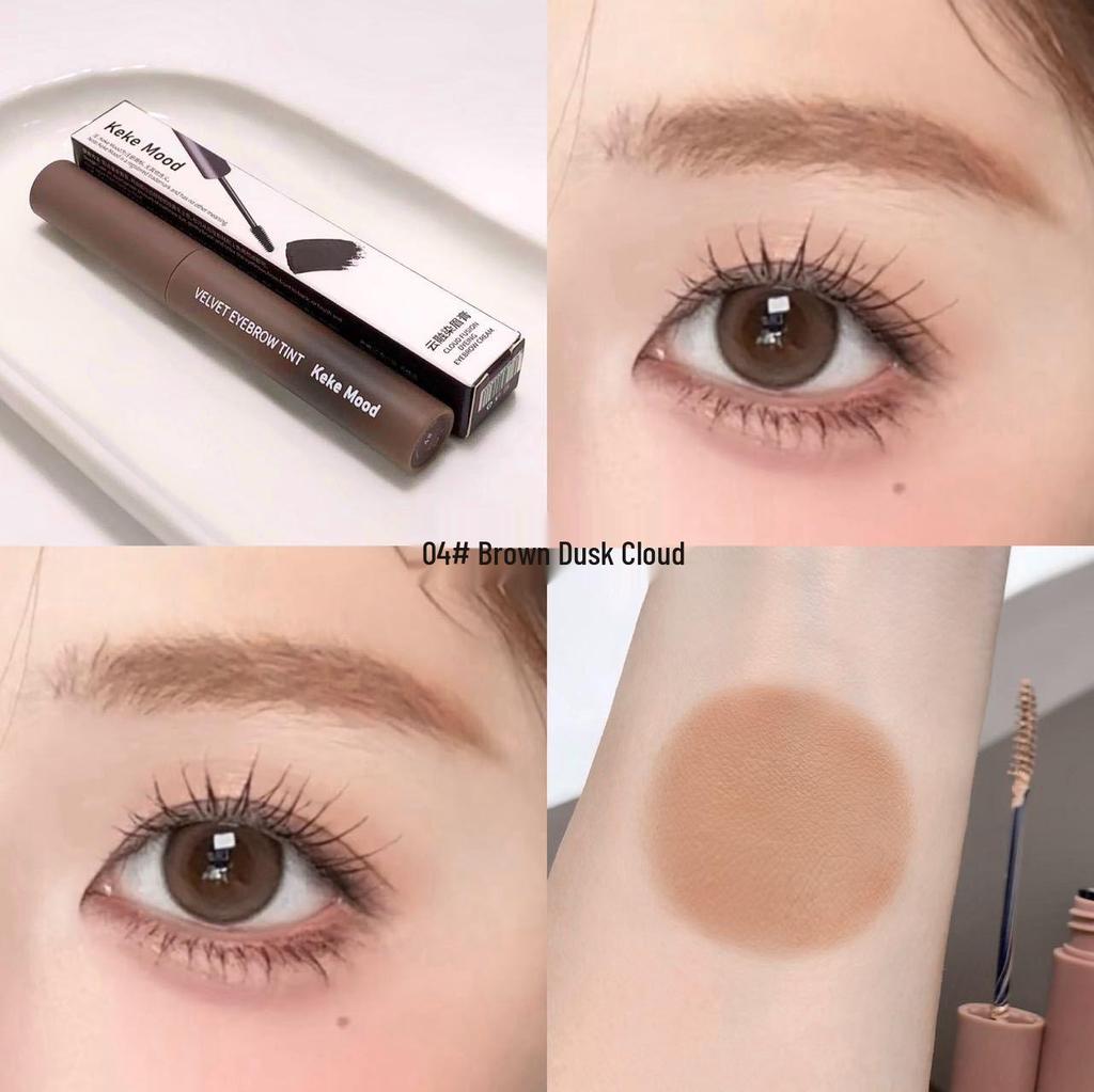 Kekemood Yunrong Tinted Brow Mascara: Smudge-Proof, Natural Light Shades, 3D Color Payoff, Ideal for Students