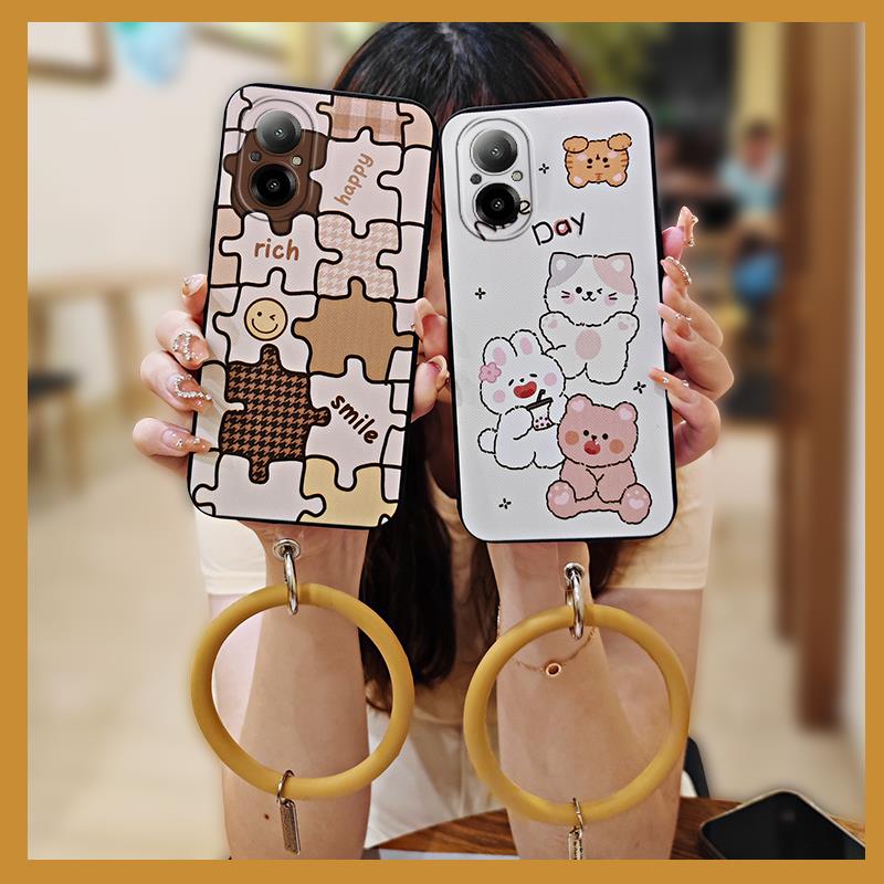Cute Dirt-resistant Phone Case For Realme C67 4G Anti-knock Soft Case Heat Dissipation Youth Creative Back Cover Funny