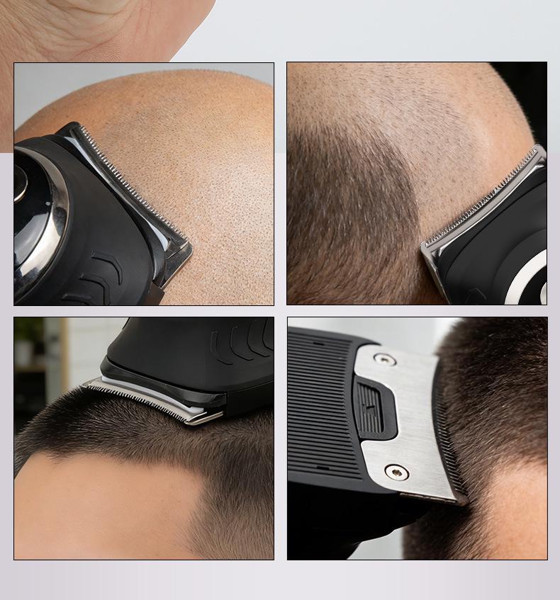 Men's Self-Charging Electric Hair Clipper with Two-Speed Adjustment & Digital Display