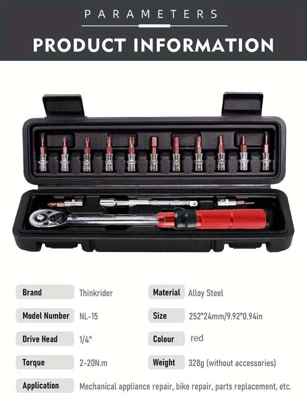 TOSUOD Multi-Functional Bicycle Repair Tool Kit Automotive Maintenance Set Including Wrench and Ratchet for Bike Repair