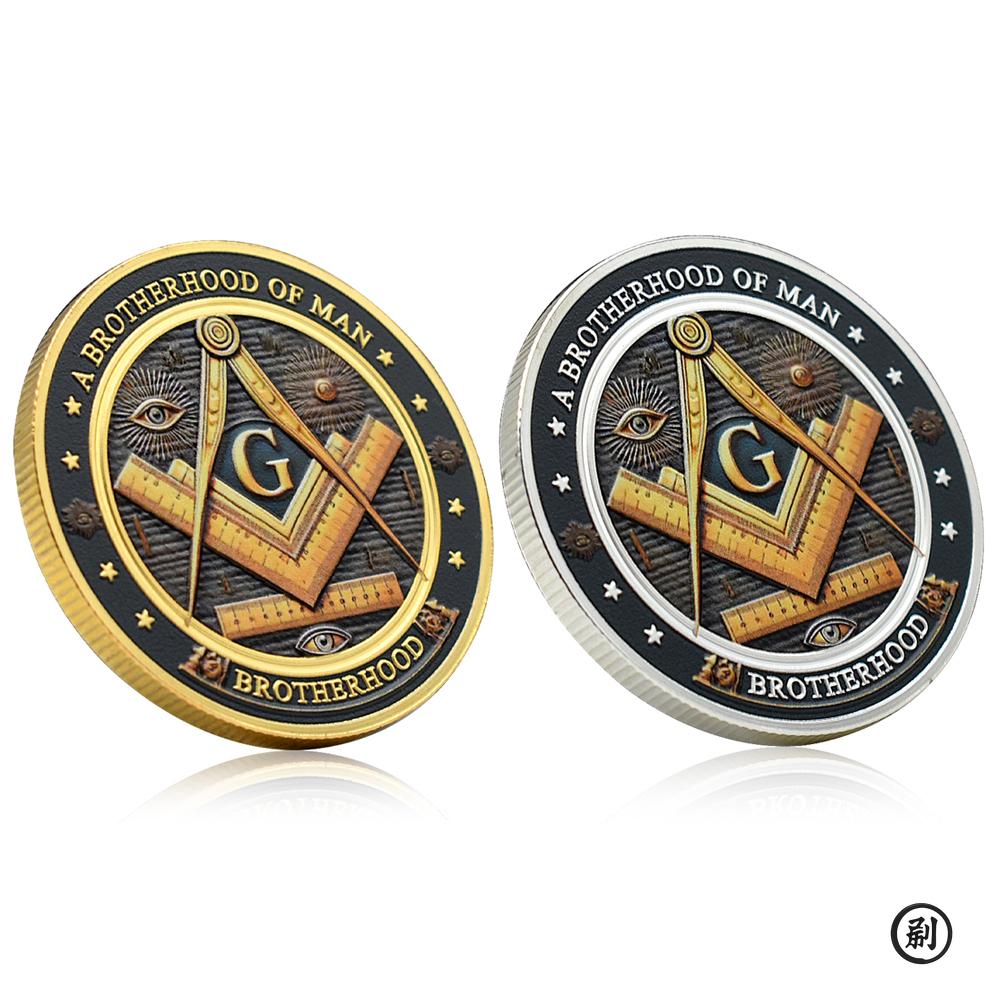 Masonic Freemasonry Silver Coin Collectibles Brotherhood The Eye of God Coin Making Good Men Better Commemorative Medal