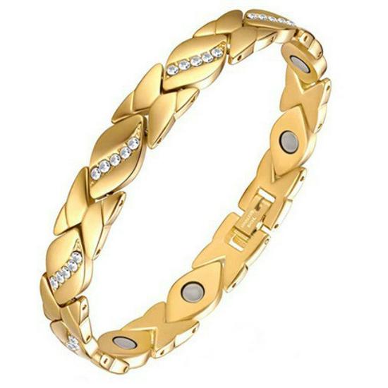 European & American Detachable Rhinestone Magnetic Energy Bracelet