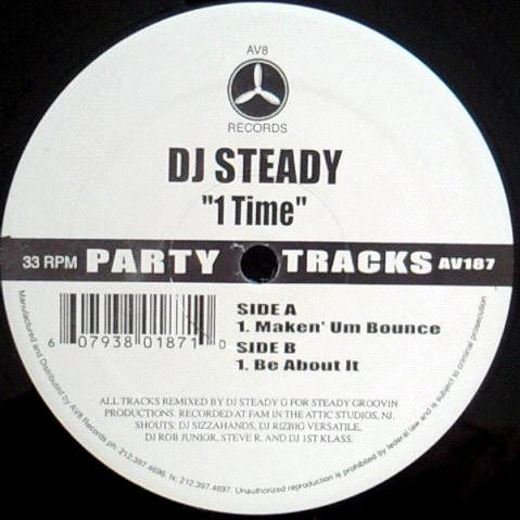 

12inch Record STEADY G - 1 Time AV187 AV8 Records US Rap & Hip-Hop/R&B Used