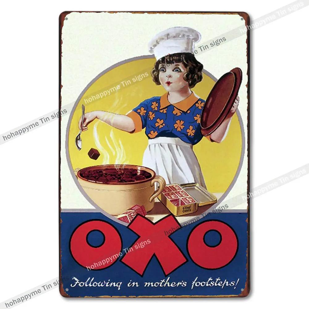 Retro Metal Tin Signs Vintage Food Ad Kitchen Wall Decor Home Art