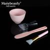 Four-Piece Clover Mixing Bowl Set: Silicone Mask Bowl & Beauty Salon Tool Kit.