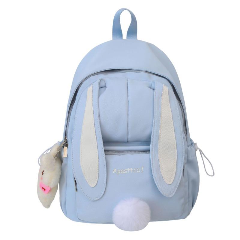 School bag female Harajuku high school student cute rabbit ears backpack campus versatile girl backpack