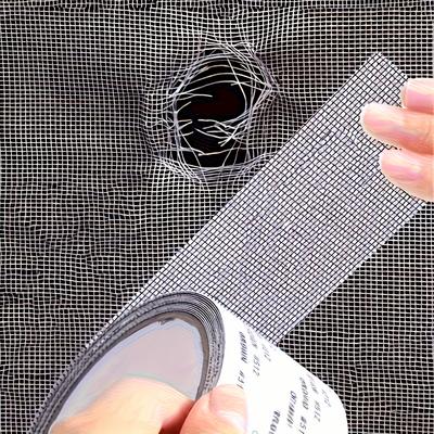 1 Mosquito-proof Net Repair Tape, Waterproof Self-adhesive Repair Sheet Suitable for Dormitory Screen Windows and Curtains