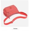 Damen Quadratische Nylon Schultertasche - Großes Fassungsvermögen, Einfarbig, Modisches Casual-Design