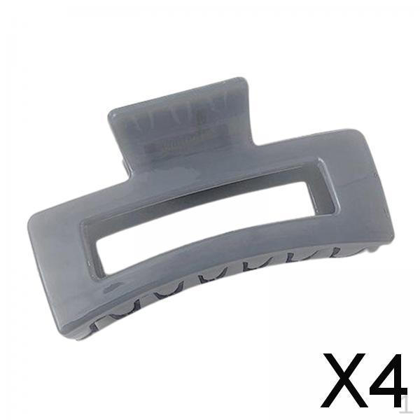 

4x Зажим для волос Полукраб Акриловые аксессуары - Серый