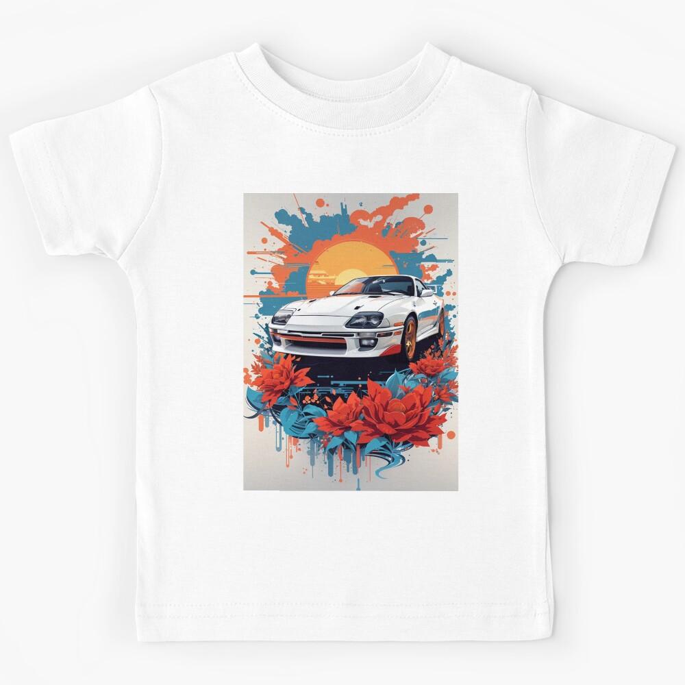 Colored classic vintage super car - Colorful pop style Kids T-Shirt 120