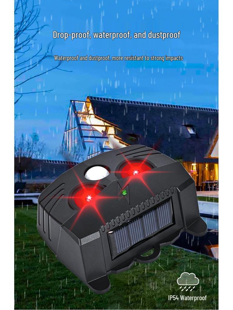 Solar-Powered Infrared Animal Repeller for Rats, Birds & Pigs