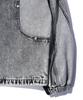Critic Color Block Hood Denim Jacket Light Gray