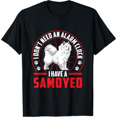 Samoyed Is My Alarm Sled Dog Samoyed T-Shirt