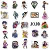50db/csomag Anime Jojos Bizzare Kalandmatricák gitár Poggyász Laptop Kerékpár Hűtő Gördeszka Graffiti Matrica Játékok