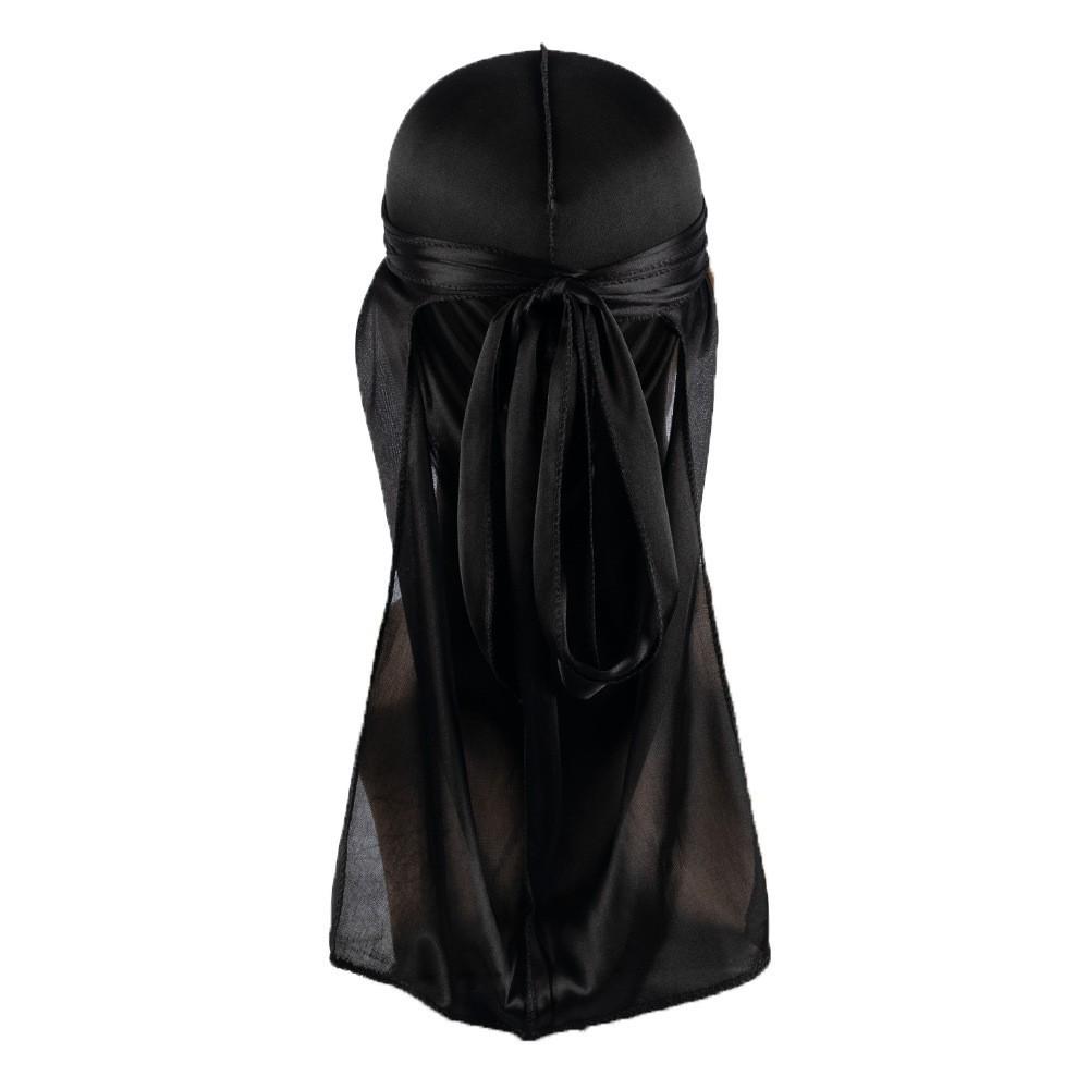 Silk Pirate Hat: Hip Hop Long-Tail Elastic Head Wrap for Men