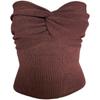 Cross Zone Sexy Pure Color Woolen Tube Top