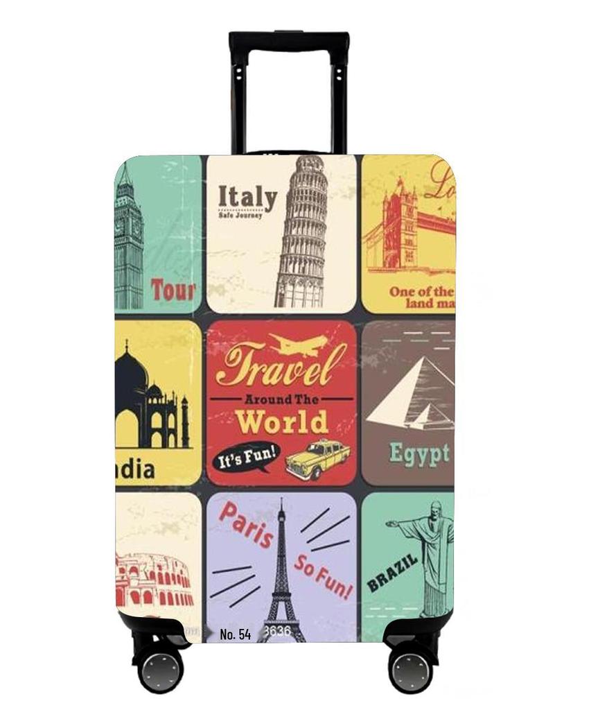 24-Inch Waterproof Elastic Suitcase Cover - Wear-Resistant Travel Protection