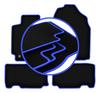 CARLUX-BLUE Car Mats For: Toyota RAV4 IV SUV (non-hybrid) (2013-2019)