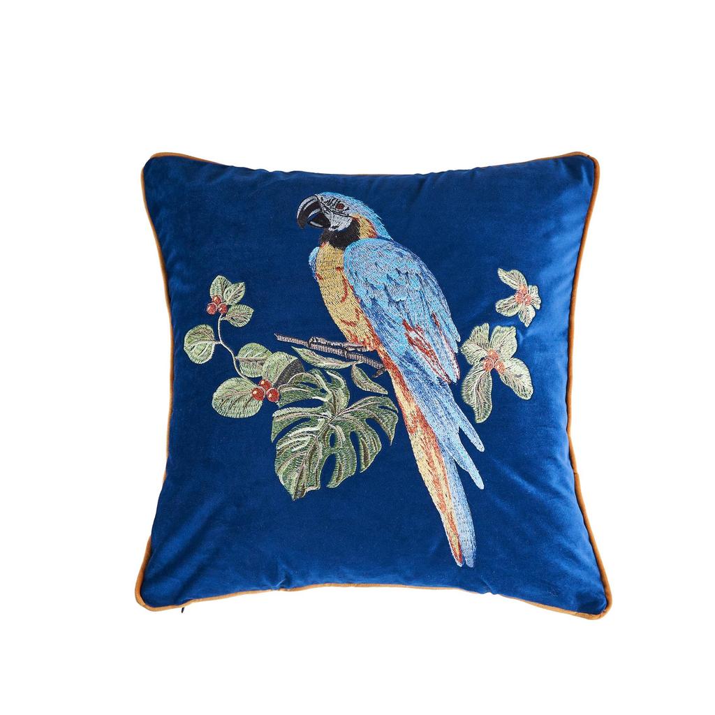 American Style Embroidered Animal Pillowcase: Office, Sofa, and Bedside Cushion Cover