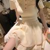 Women's Ballet-Inspired Bow T-Shirt & Fluffy Short Skirt Set
