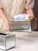 Luxury Glass Tissue Box Paper Holder Napkin Storage Living Room Desktop Household Home Decoration
