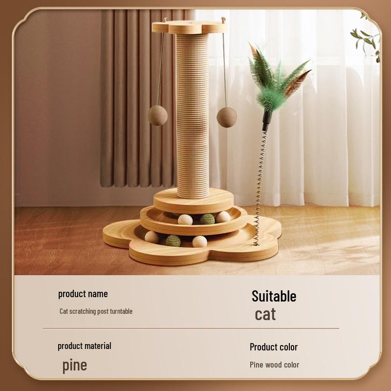 Durable Cat Scratching Post with Debris-Free Board – Vertical Claw Grinder, Kitten Toy, Climbing Frame for Self-Entertainment and Boredom Relief