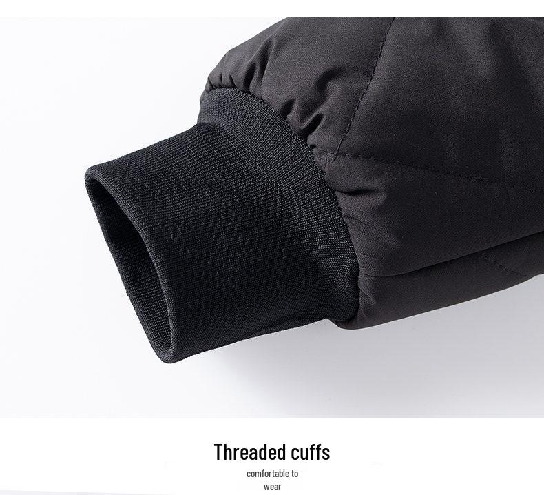 Men's Fleece-Lined Lapel Cotton Jacket - Casual, Warm Outerwear for Middle-Aged and Elderly Dads