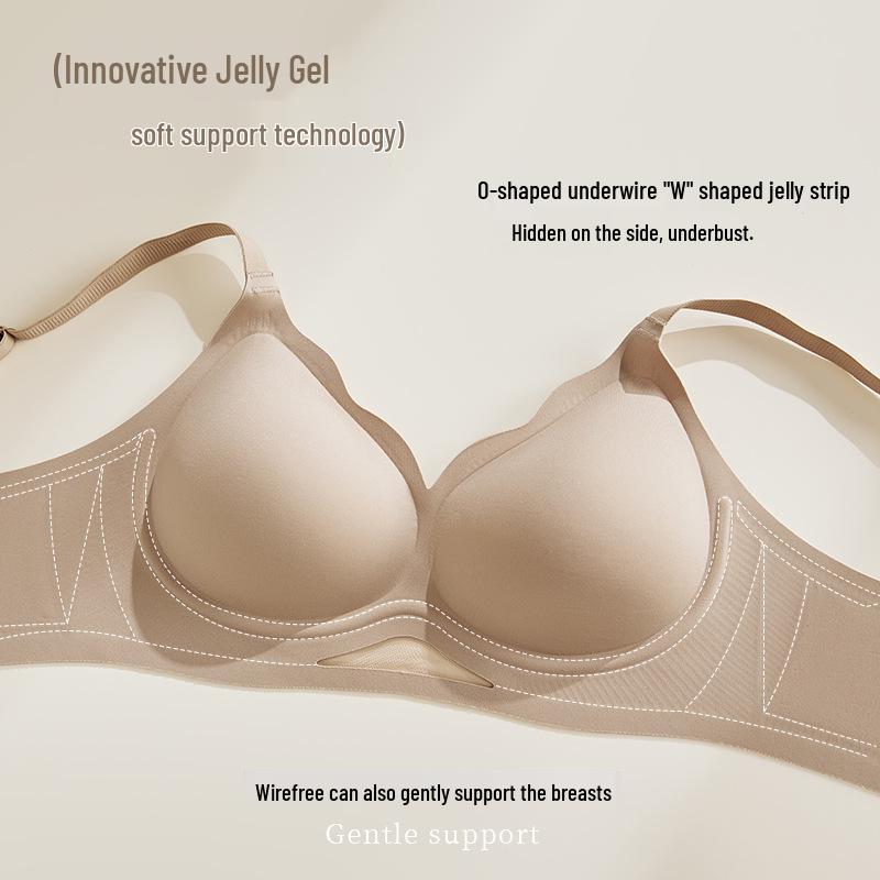 2025 New Style Red Wire-Free Bra: Seamless Underwear for Large Busts, Enhances Shape, Lifts, Controls Side Bulge, Anti-Sagging Effect