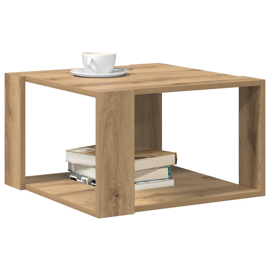 Artisan Oak Coffee Table 51.5 x 51.5 x 30 cm Particleboard