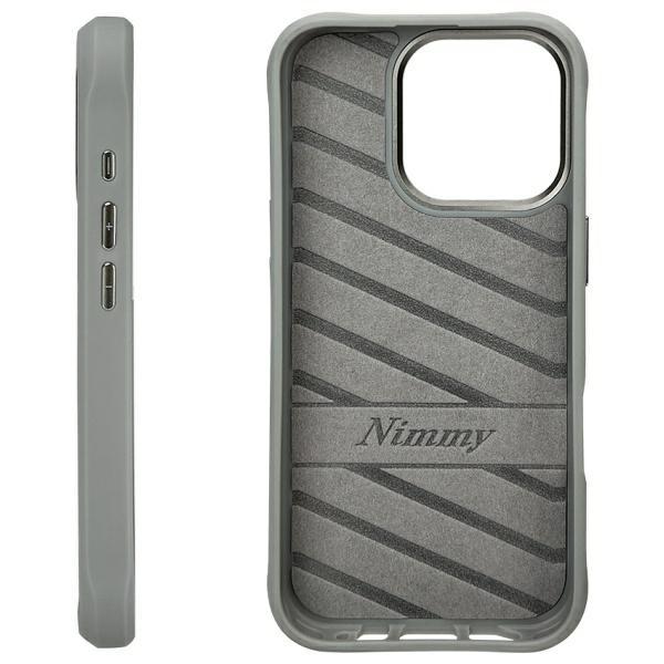 Etui do iPhone 16 Pro Max Nimmy Glasses Cool Cat Szare