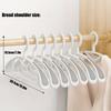 10pcs Non-Mark Clothes Hangers - Anti-Slip, Anti-Deformation, Durable Plastic Clothes Hangers for Home & Closet Organization