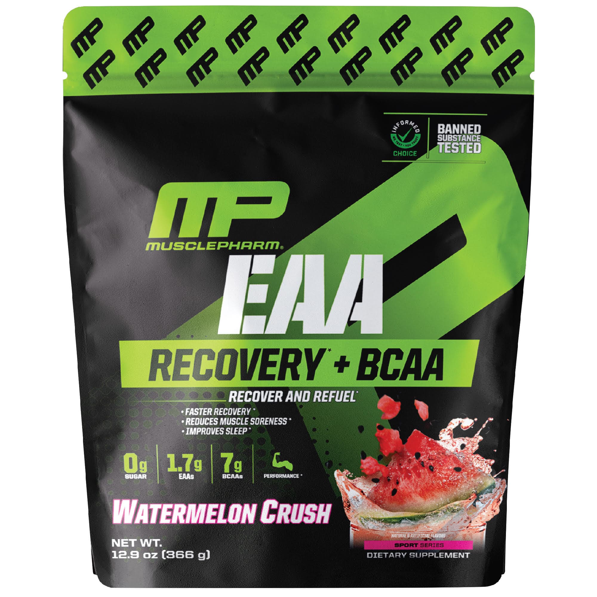 

Eaa, Recovery + Bcaa, Watermelon Crush, 366G(12.9Oz)