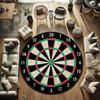 Dart Board Design Rug, Game Room Decor, Man Cave Rug, Round Rug, Home Accessories, Fun Rug, Entertainment Rug, Sports Rug