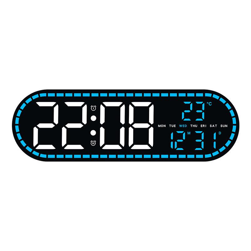 Multifunctional LED Geometric Style Clock for Living Room, Dining Room, and Bedroom - Model GH9009