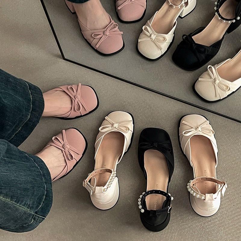 Women's Shoes with Thick Heels New High-heeled Sandals