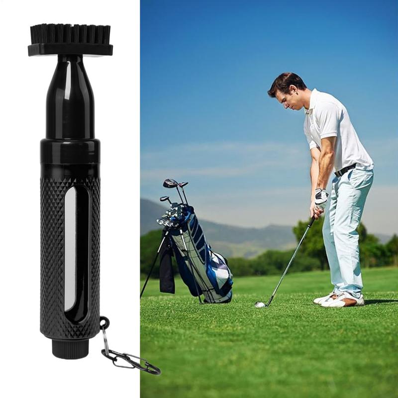 Golf Club Cleaner Golf Club Scrub Brush Soft Bristles Leak-Proof Design Easy Cleaning Supplies With Retainer Clip For Beginners