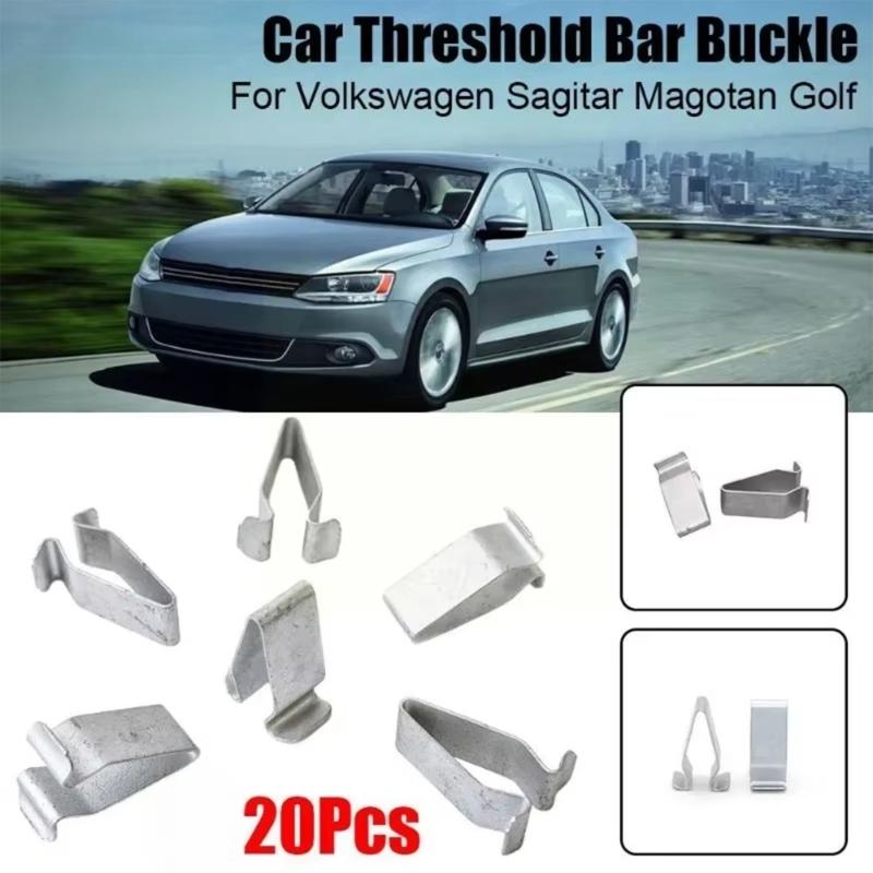 20pcs Trunk Tailgate Retainer Clips Automotive Accessories Car Door Strips Lining Metal Fastener Clips Trim Panel Clip