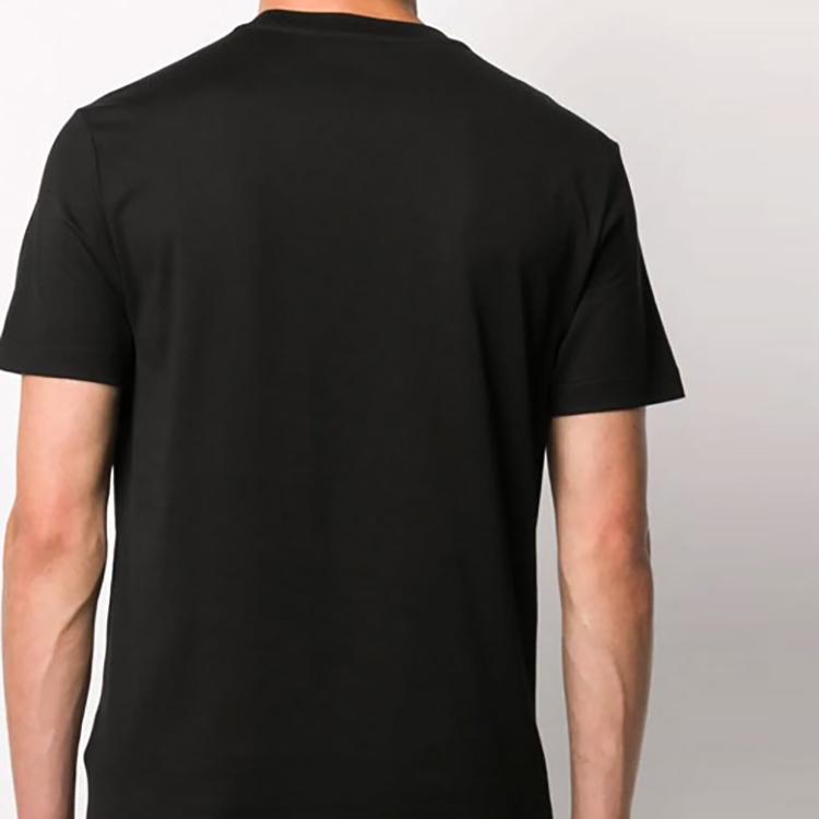 VERSACE T-Shirts Men's Black Crew Neck Moderate Straight Fit A86436-A228806-A1008